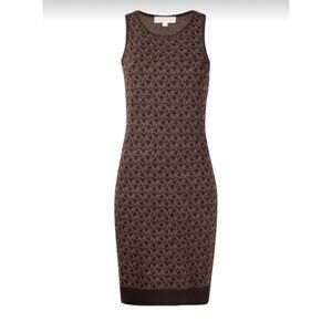 MICHAEL KORS Logo Jacquard Tank Dress